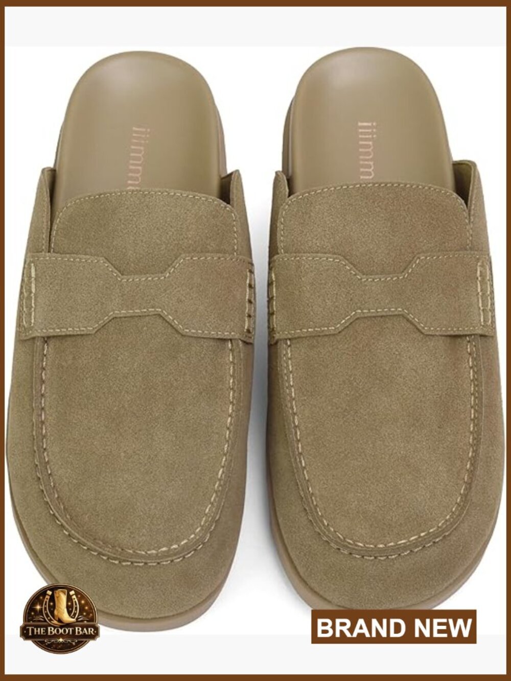 Women's Suede Mule Loafers Backless Slip On Flats Round Toe Comfort Slides